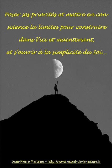 prioritée et limites conscience du soi